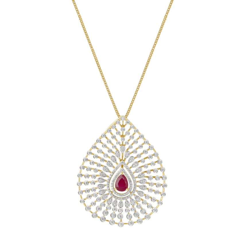 Buy Glowing Diamond Pendant OPS23002-D910R0C Online at