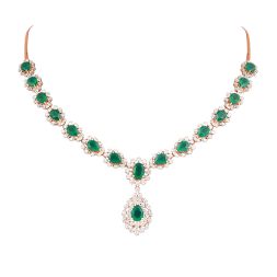 Timeless 18Kt Rose Gold Diamond Necklace