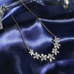 Captivating Floral Diamond Necklace