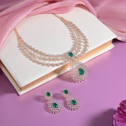 Charm and Grace Diamond Necklace Set
