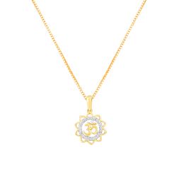 Radiant Om Diamond Pendant