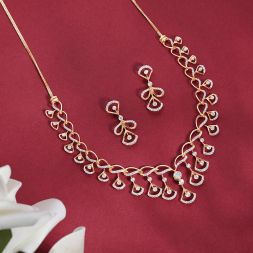 Graceful Diamond Necklace Set