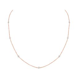 Elegant Desired Chain with Diamonds in 18KT Rose Gold