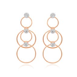 Shimmering Cluster Diamond Earrings