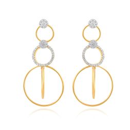 Brilliant Diamond Cluster Earrings