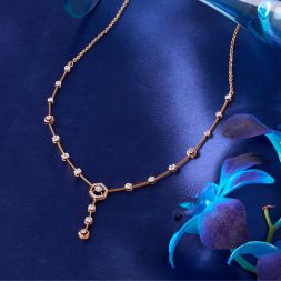 Exquisite Diamond Rose Gold Necklace