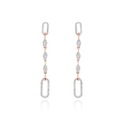 Gleam Diamond Long Earrings 