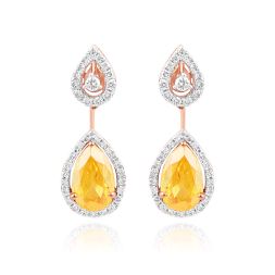 Glowing Diamond Drop Earrings 