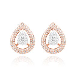 Teardrop Glow Diamond Studs