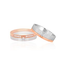 Together Always Platinum Couple Bands