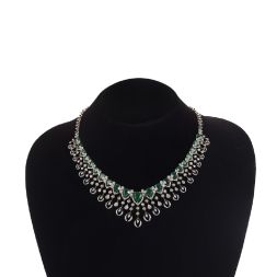 Sctintillating Diamond and Rose Gold Necklace