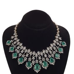 Brilliant Rose Gold and Diamond Necklace