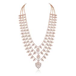 Exquisite Diamond Long Necklace