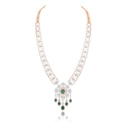 Royal Emerald Floral Necklace