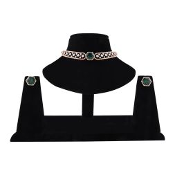 Bridal Floral Diamond Necklace Set