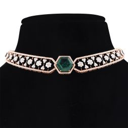 Bridal Floral Diamond Necklace