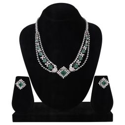 Graceful Diamond Bridal Necklace Set