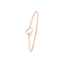 Charming Diamond Heart Bracelet