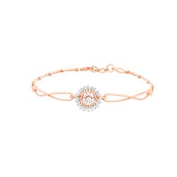 Rose Gold Cascade Diamond Bracelet