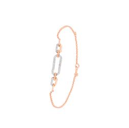 Aesthetic Paperclip Design Solis Diamond Bracelet