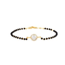 Gilded Harmony Cluster Diamond Bracelet