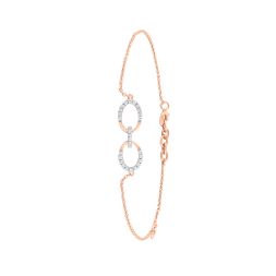 Lovely 18KT Rose Gold Women Bracelet