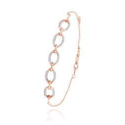 Exquisite 18KT Rose Gold Flexi Women Bracelet