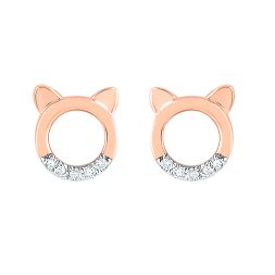 Twilight Blossom Diamond Studs Earrings