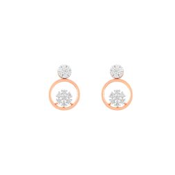 Pretty Floral Diamond Earrings