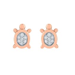 Stardust Rose Gold Studs Earrings