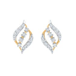 Golden Brilliance Diamond Studs Earrings