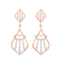 Elegant 14KT Rose Gold Women Earring