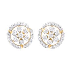 Stunning 14KT Yellow Gold Nakshatra Women Earring