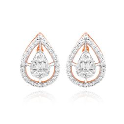 Glorious 18KT Rose Gold Drop Women Earring