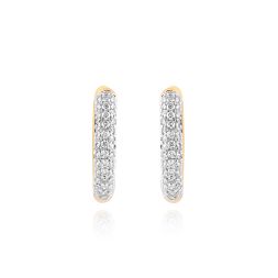 Sleek Everyday Diamond Huggies Earrings