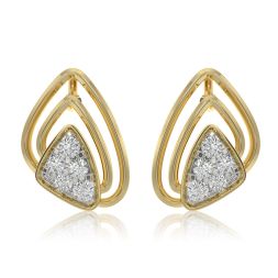 Daily Love 9KT Yellow Gold Diamond Stud Earrings