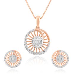 Rose Gold Elegant Pendant Set