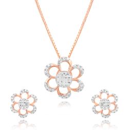 Breathtaking Rose Gold Pendant Set