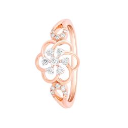 Floral Elegance Diamond Ring
