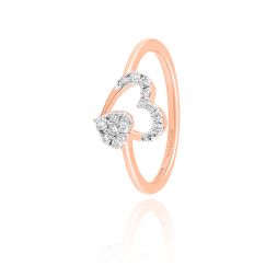 Twin Heart Diamond Ring