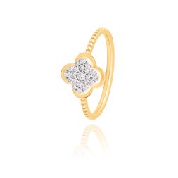 Lucky Clover Diamond Ring