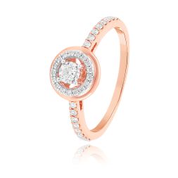 Swirl Glow Rose Gold Ring
