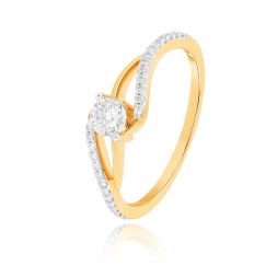 Golden Petal Womens Ring