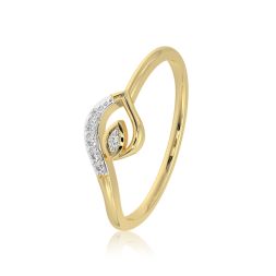 Classic Paisley 9KT Yellow Gold Diamond Ring