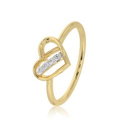 Love 9KT Yellow Gold Diamond Ring