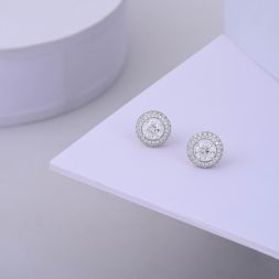 Cocktail Diamond and Rose Gold Studs