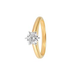 Minimalist Diamond Solitaire Finger Ring
