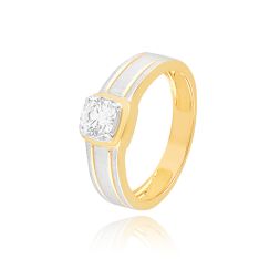 Minimal Solitaire Diamond Ring