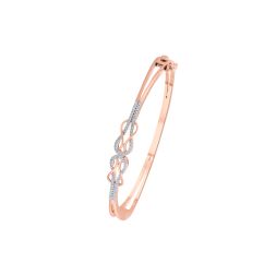Glossy 18KT Rose Gold Bracelet