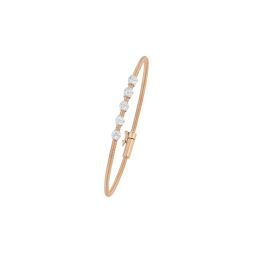 Contemporary Circle Cluster Diamond Bracelet